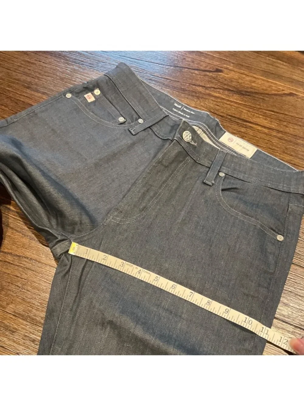 AG Tellis Modern Slim Jean 32x34 Gray 1 Yr Reel Wash Stretch AG-ED Denim Casual